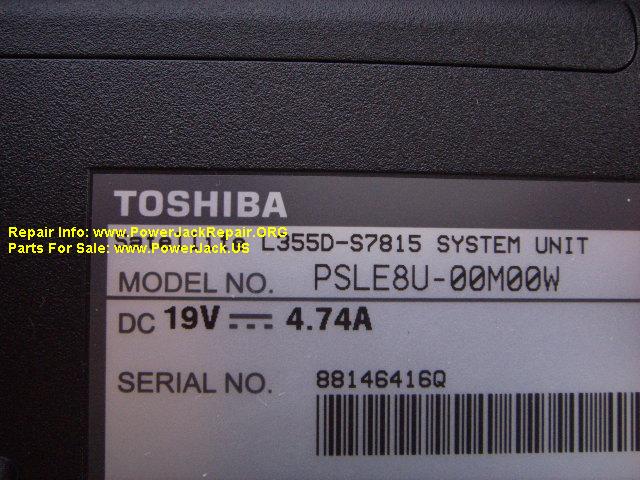 Toshiba Satellite L355D-S78155 system unit psle8u