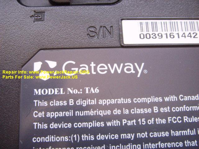Gateway TA6 tablet computer
