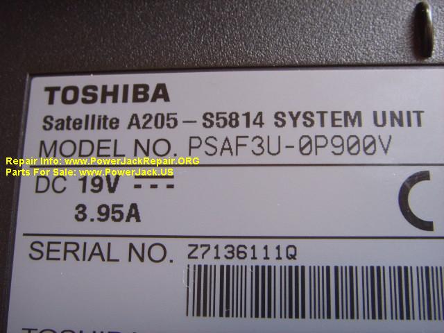 Toshiba Satellite A205-S5814 PSAF3U-0P900V