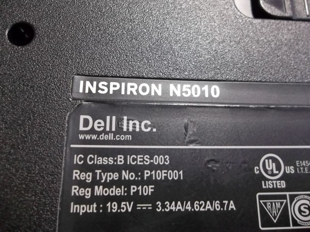 n5010 dell p10f001 p10f Inspiron AC DC power jack repair socket port