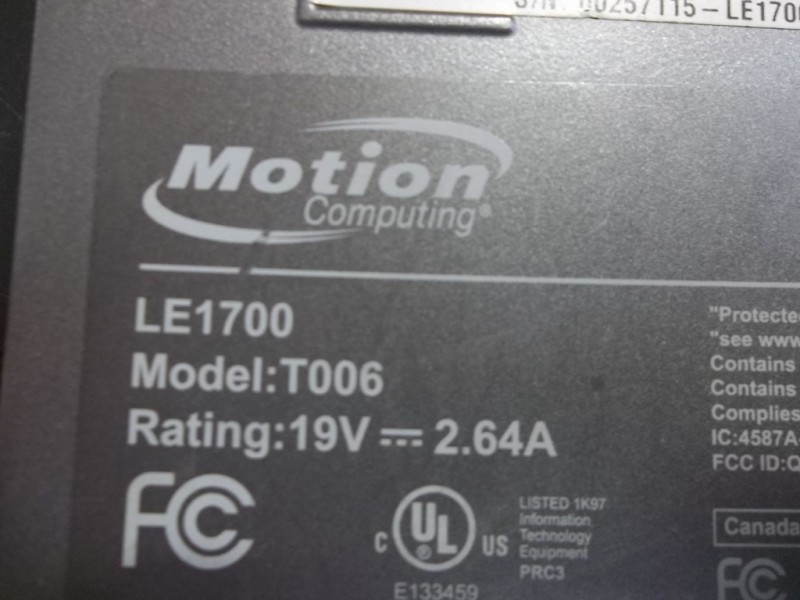 le1700 t006 motion computing dc power jack repair replacement 