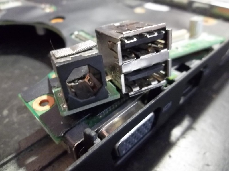 m1530 xps dell  asus dc power connector socket repair
