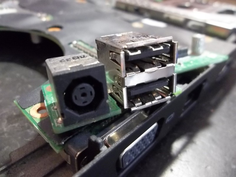 m1530 xps dell  asus dc power connector socket repair
