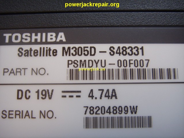 satellite m305d-s48331 toshiba dc jack repair socket port replacement