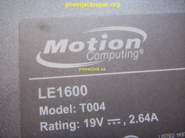 le1600 t004 motion computing dc jack repair socket port replacement
