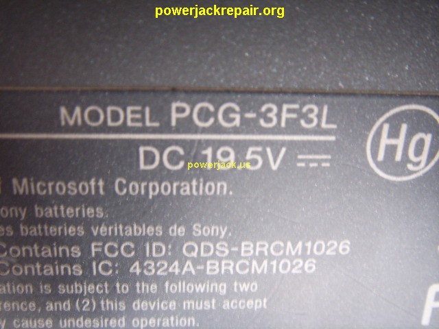 vgn-fw351j pcg-3f3l sony dc jack repair socket port replacement