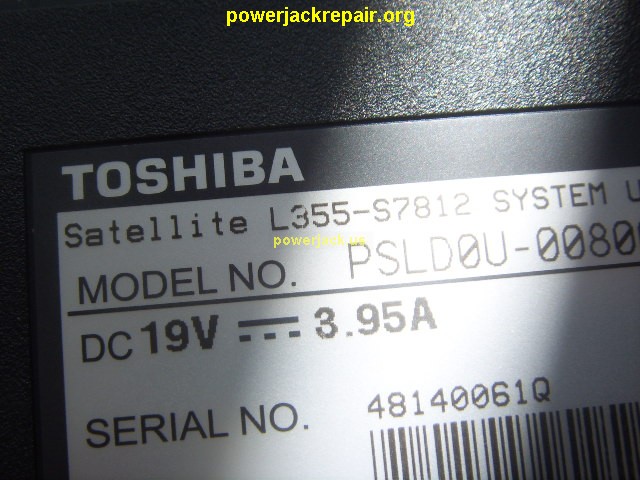 satellite l355-s7812 toshiba dc jack repair socket port replacement