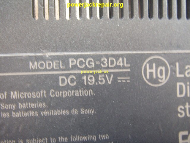 vgn-fw200 pcg-3d4l sony dc jack repair socket port replacement