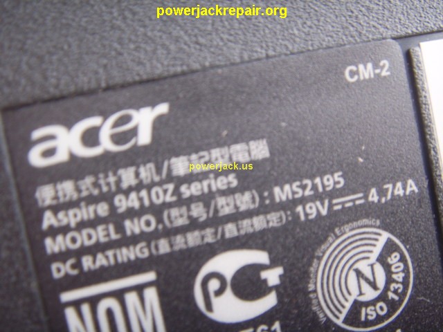 aspire 9410z acer dc jack repair socket port replacement