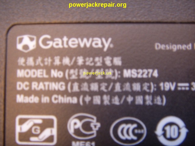 nv series ms2274 gateway dc jack repair socket port replacement