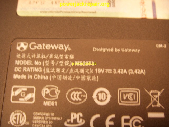 nv54 ms1273 gateway dc jack repair socket port replacement