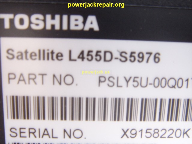 satellite l455d-s5976 toshiba dc jack repair socket port replacement