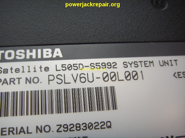 satellite l505d-s5992 toshiba dc jack repair socket port replacement
