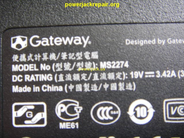 ms2274 gateway dc jack repair socket port 