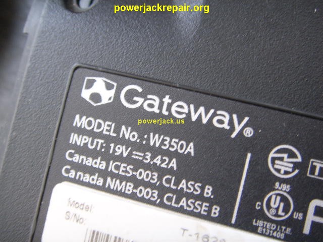 w350a gateway dc jack repair socket port