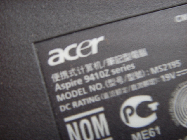 9410z series acer ms2195 9410-2829 aspire dc power jack connector 