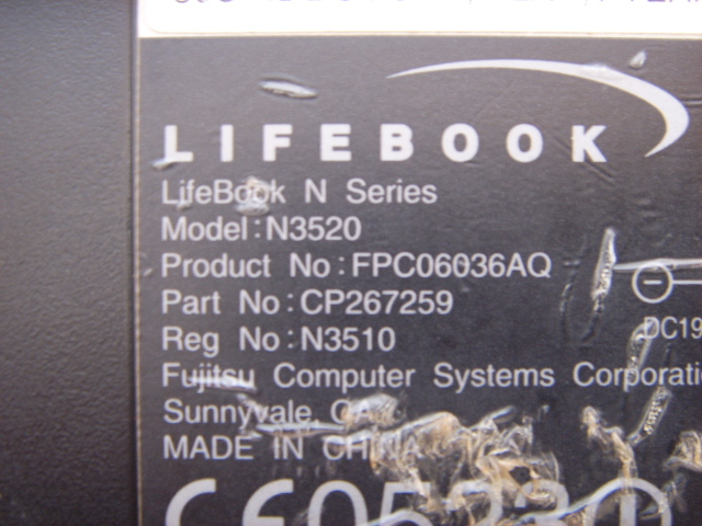 n3520 lifebook fujitsu n series n3510 dc power jack connector socket 