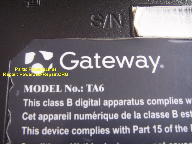 Gateway TA6 Jack Replacement