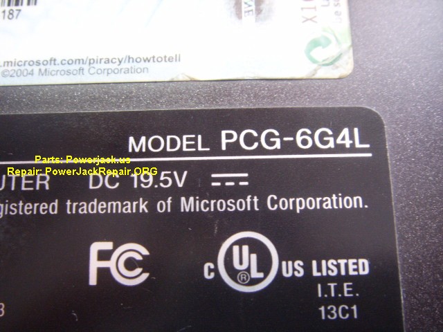 Sony Vaio VGN-S460 PCG-6G4L