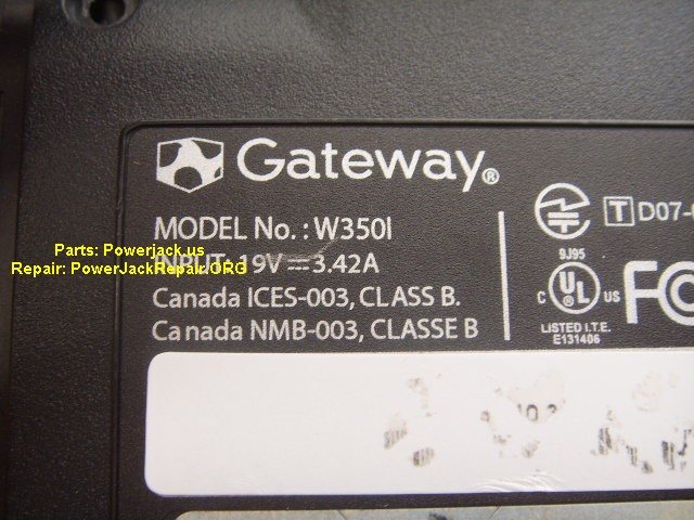 Gateway T-Series W350L W350I