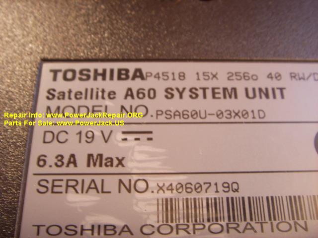 Toshiba Satellite A60