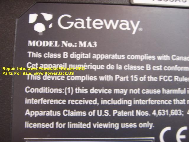 Gateway Model MA3
