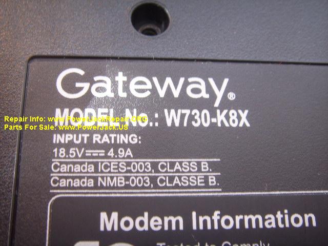 Gateway W730 K8X