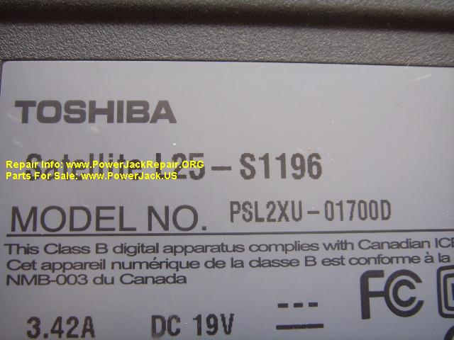 Toshiba Satellite Model PSL2XU 01700D