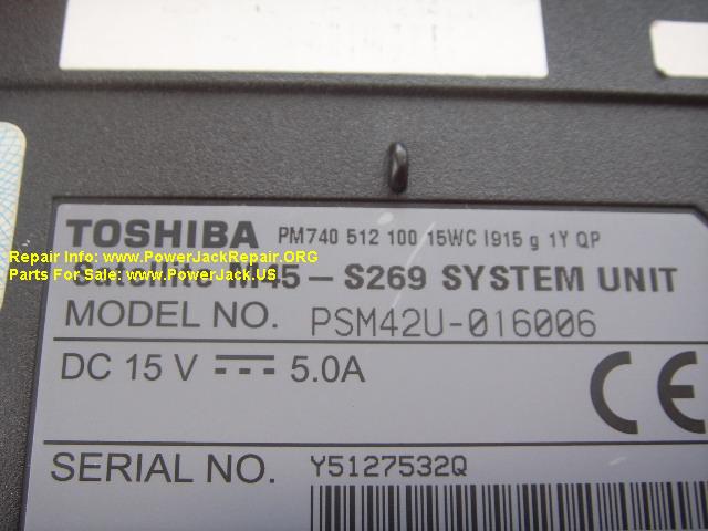 Toshiba Satellite  Model PSM42U 016006