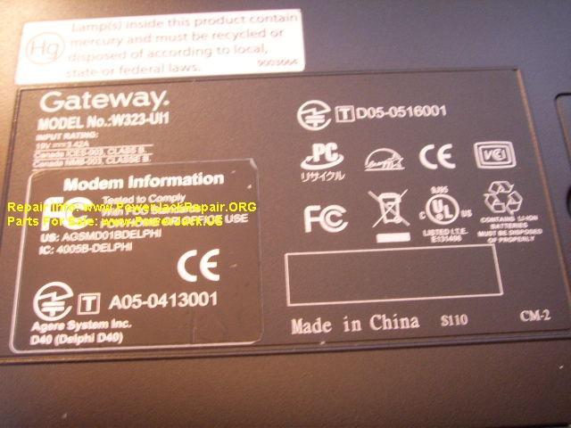 Gateway w323-UI1 UL1