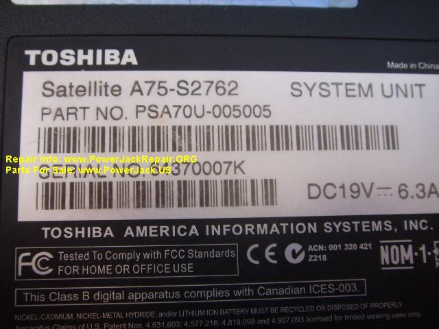Toshiba Satellite A75-s2762