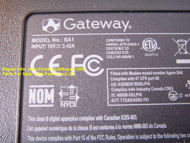 Gateway M6307 M-6307 SA1
