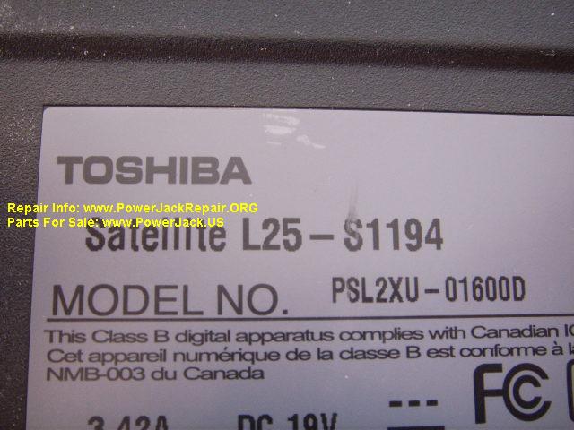 Toshiba Satellite L25-S1194 Series