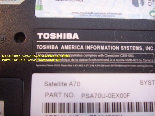 Toshiba Satellite A70